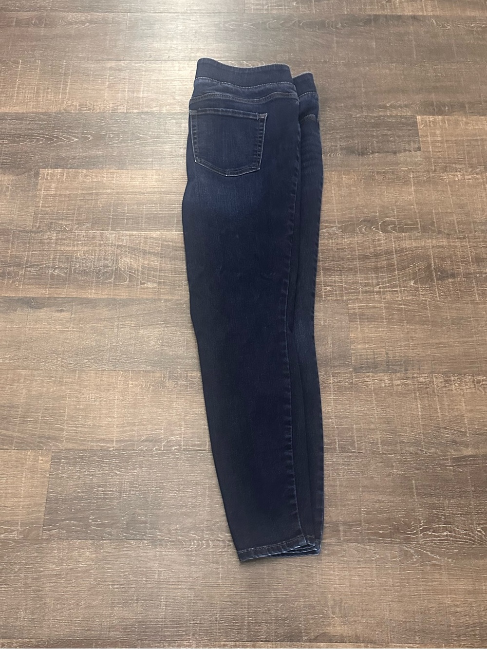 Dark Blue Women's Stretch Jeans Classic Slim Fit Size XL - Picture 2 of 6